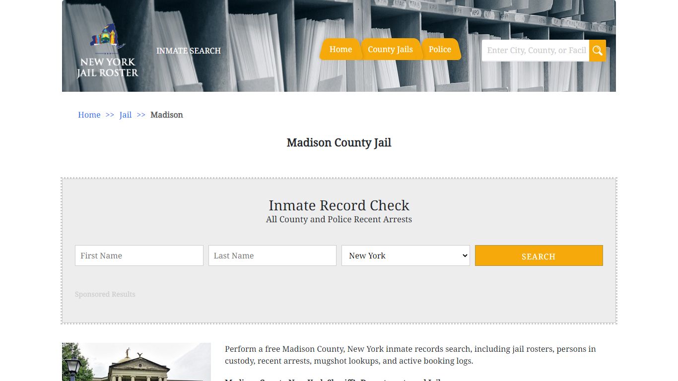 Madison County Jail - Jail Roster Search